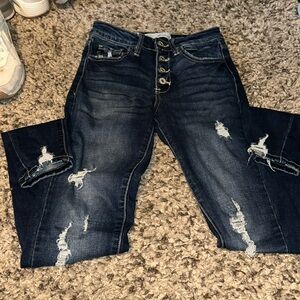 Kancan skinny blue jeans
Size: junior 1